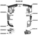 AF35412-000 Pa-28-161 Rh Rear Baffle Assy Bare Black Seal