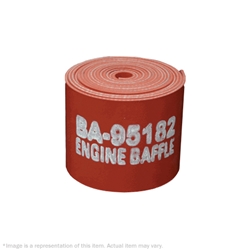 BA-95182-2-3 1/8" x 3" x 9" Silicone Red Engine Baffle (Roll)